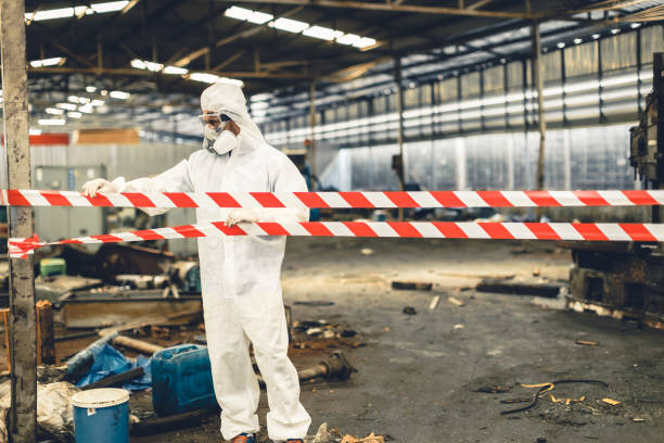 Professional Biohazard technician working in Mount Laurel, NJ
